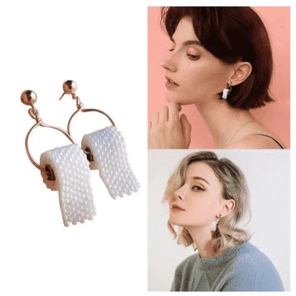 Best Earrings of 2020 Toilet Paper Earrings - Picture 4 of 5